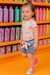 Conjunto infantil kukiê de Body Canelado e Shorts Jeans