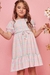 Vestido infantil em Light Peach Kukiê - tons pastéis