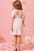 Vestido infantil em Light Peach Kukiê - tons pastéis - Costas