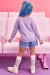 Meia infantil kukiê 3/4 cinza - comprar online