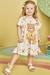 Vestido infantil Kukiê em Malha Fresh - Ursinho e Mel