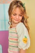 Conjunto infantil de Blusa Boxy e Short, patchwork laranjinha