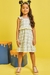 Vestido infantil Kukiê em Molecotton, crochê 3D - frente