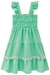 Vestido infantil kukiê em Air Flow - verde - Frente