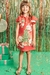 Vestido infantil Natalino Kukiê em Fly Tech - Frente