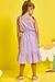 Vestido Lilás Midi em Laise Romantic Kukiê - Costas