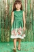 Vestido infantil Kukiê Natalino em Super Cetim - Frente