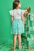 Conjunto Infantil kukiê de Blusa de gatinha e Saia em Tule - Costas