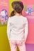 Blusa infantil kukiê térmica, estampa bailarina - costas