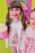 Conjunto infantil kukiê de blusa e legging bailarina