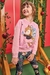 Conjunto infantil kukie - blusão e legging borboleta - frente