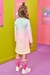 Vestido infantil kukiê em fly tech, menina cozinheira - costas