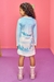Vestido infantil kukiê térmico, estampa ursinhos na neve - costas