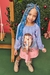 Vestido infantil kukiê em malha comfy - frente