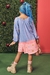 Vestido infantil kukiê em malha comfy - costas