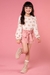 Conjunto infantill kukiê de bata de ursinho e shorts - frente