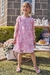 Vestido infantil kukiê corações em paetê - frente