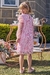 Vestido infantil kukiê corações em paetê - costas