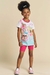 Conjunto infantil kukiê de Blusa Alongada e Biker Canelado - Frente