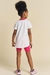 Conjunto infantil kukiê de Blusa Alongada e Biker Canelado - Costas