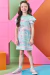 Vestido infantil kukiê golfinhos em Molecotton - Frente