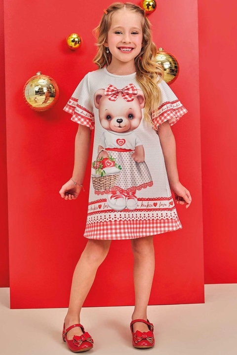 Vestido infantil kukiê festas em Fly Tech, natal - Frente