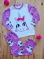 Pijama Infantil Feminino Unicórnio Calça e Blusa Manga Longa - Detalhes