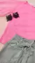 Conjunto kukie de Blusa em Tule e Short em Molevisco