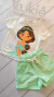 Conjunto infantil Kukiê de blusa e shorts - princesa Jasmine 85645