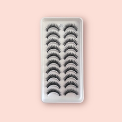cartela com 10 pares de cilios posticos MODELO X05 - comprar online