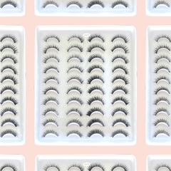 Cartela com 20 pares de cilios posticos H22 - comprar online