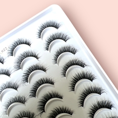 Cartela com 20 pares de cilios posticos H22 na internet