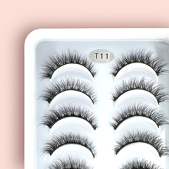 cartela com 10 pares de cilios posticos T11 - Dani Oliveira Makeup Store