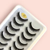 cartela com 10 pares de cilios posticos MODELO X22