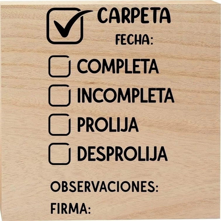 Sello Docente Completar Carpeta