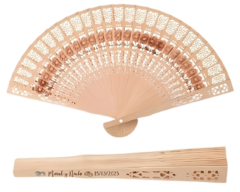 Abanicos Personalizados con Grabado Láser – Souvenirs y Regalos Ecológicos - Laser Move