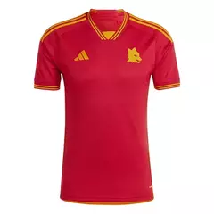 Camisa Roma Home 23/24 s/n° Torcedor Adidas Masculina - Vermelho