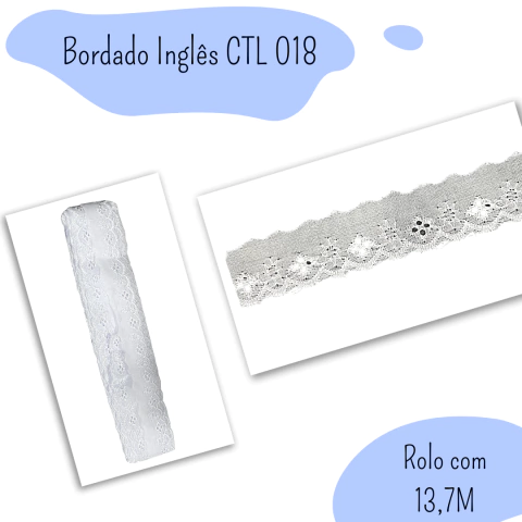 Bordado Inglês CTL 018 - Peça com 13,7 metros