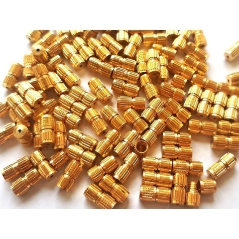 Fecho Rosca 8mm para Artesanato Bijuterias Pulseiras Colares - 20 Unidades