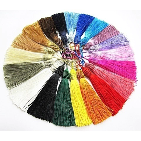 Pingentes Tassel com Tulipa - 9cm - 10 Unidades