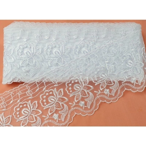 Renda De Guipir Tule XL56 - Por Metro