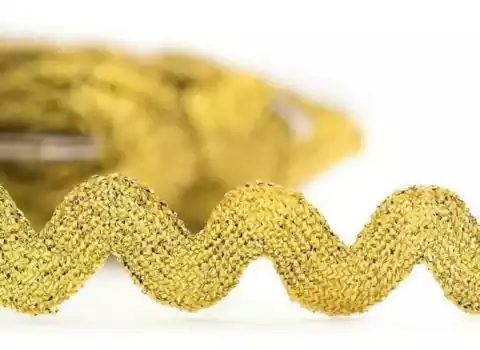 Sianinha De Poliéster 5mm Com 22 Metros Dourada