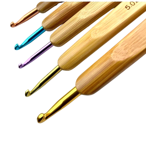 Agulha de Crochê cabo de Bambu Para Cléa, Anne, Duna e Barroco