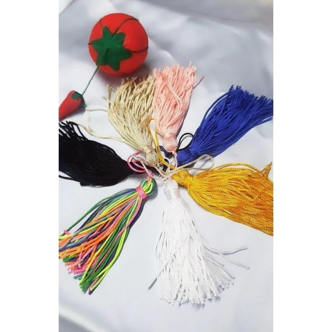 Pingente Tassel de seda - 10 unidades - Varias cores