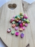Entremeio Frutas 10mm com Furo - Pacote com 20 Unidades Variados - JSS Armarinhos