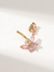 piercing ombligo golden butterfly pink - comprar online