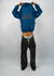 Leopard Print Hoodie Blue - comprar online