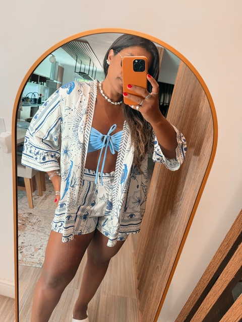 Short pássaro azul