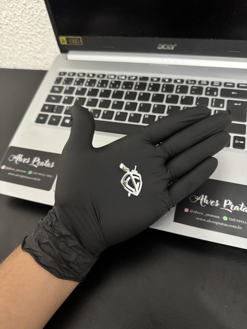 Pingente Escudo Fé (Serve até 6mm) - comprar online