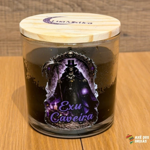 Vela Aromática de Exu Caveira